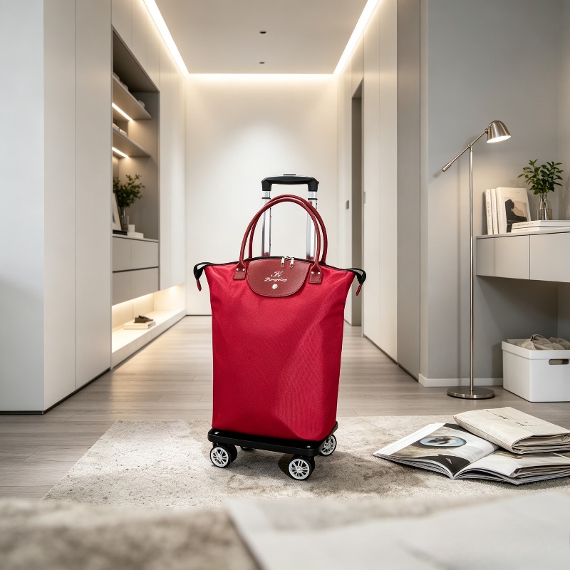 Pull Cart Fold - コンパクト折りたたみ式食料品カート、取り外し可能な二役プルワゴン、ショッピング用軽量ハンドトロリー、大容量マーケットキャリア