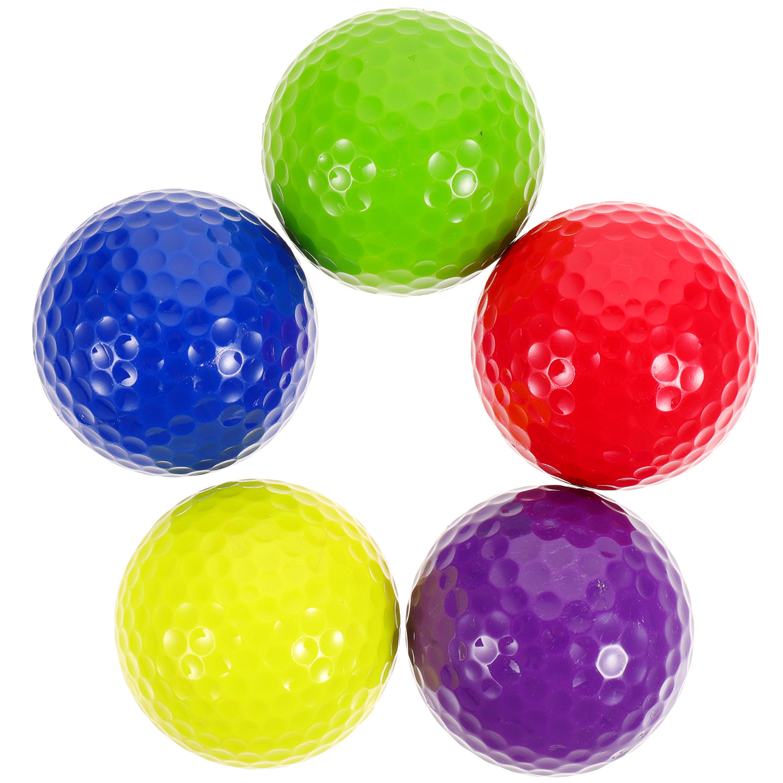 5個のプラスチック製練習用ゴルフボール カラープロフェッショ - Practice Equipment For Golf のレビューと価格