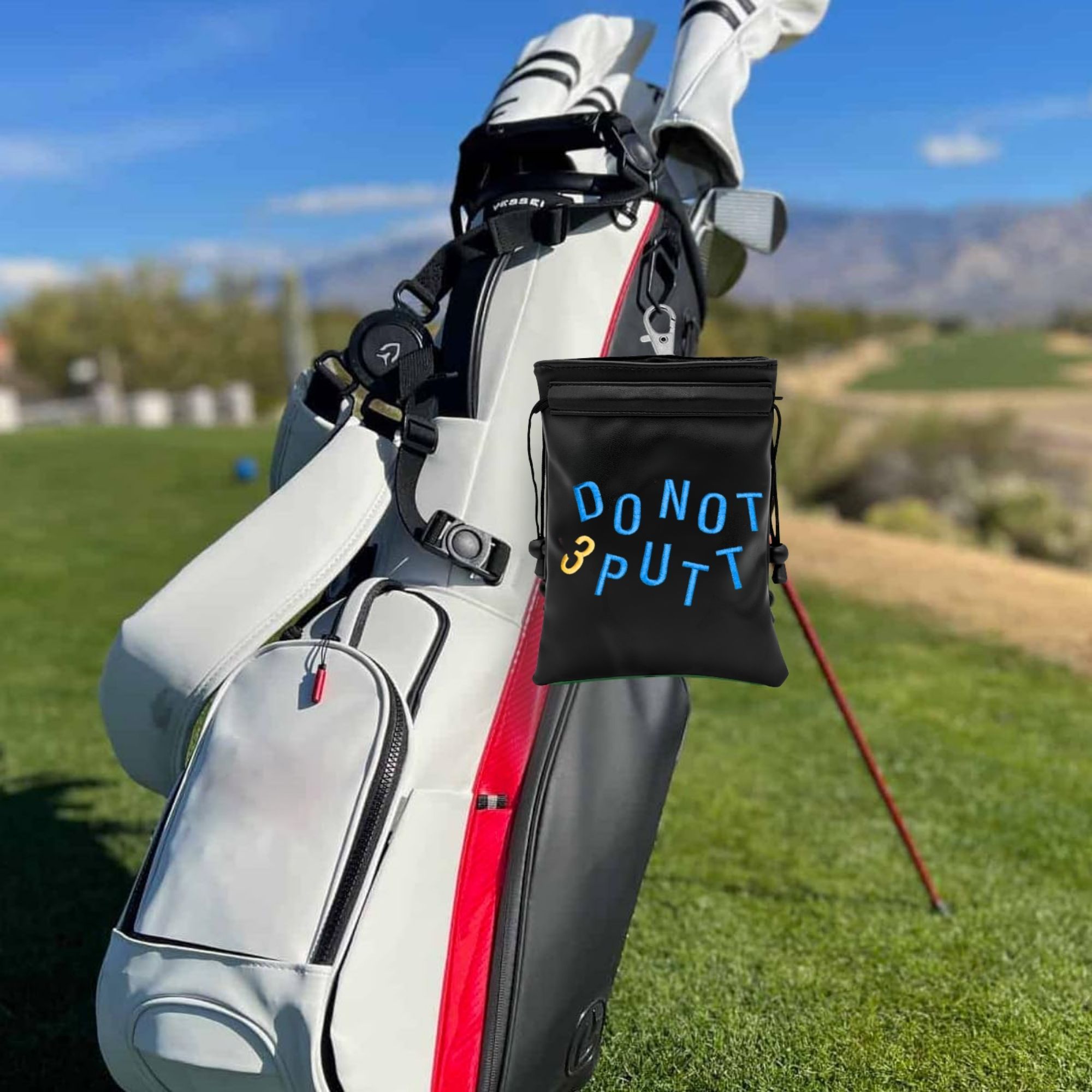 ゴルフボール＆貴重品収納バッグ ブラックの巾着ポーチ 大胆な - Golf Equipment Drawing のレビューと価格